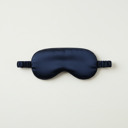 Navy Classic Silk Sleep Mask